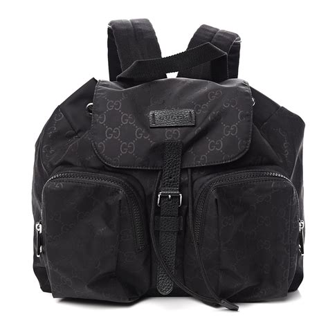 black gucci nylon backpack|Gucci small backpack price.